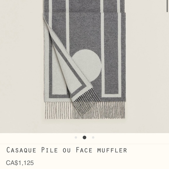 Hermes cashmere muffler - Picture 3 of 3